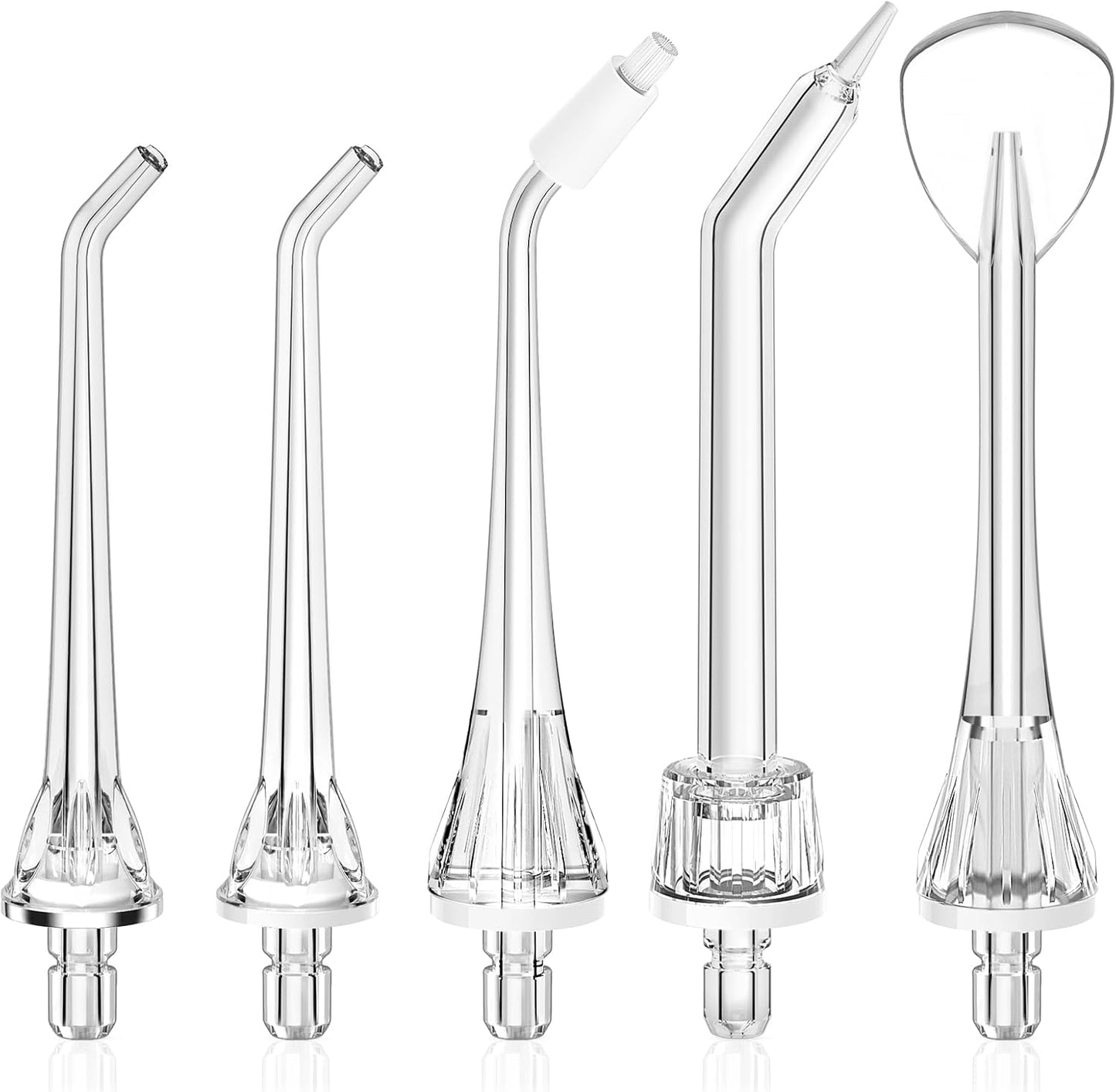 COSLUS Original Water Flosser Replacement Tips: Replacement Heads Compatible with COSLUS, Aquasonic, Nicwell, Oralfree, WELLFINE, Hangsun, Tovendor Water Dental Pick, Flosser Accessory, 5 Mix Jet Tips