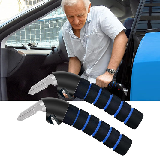 Car Handle Assist for Elderly Car Door Handle, Mobility Car Assist Transfer Support Handle, Multifunction Automotive Grab Handles, Aids for Disabled and Elderly（2Pack, Blue）