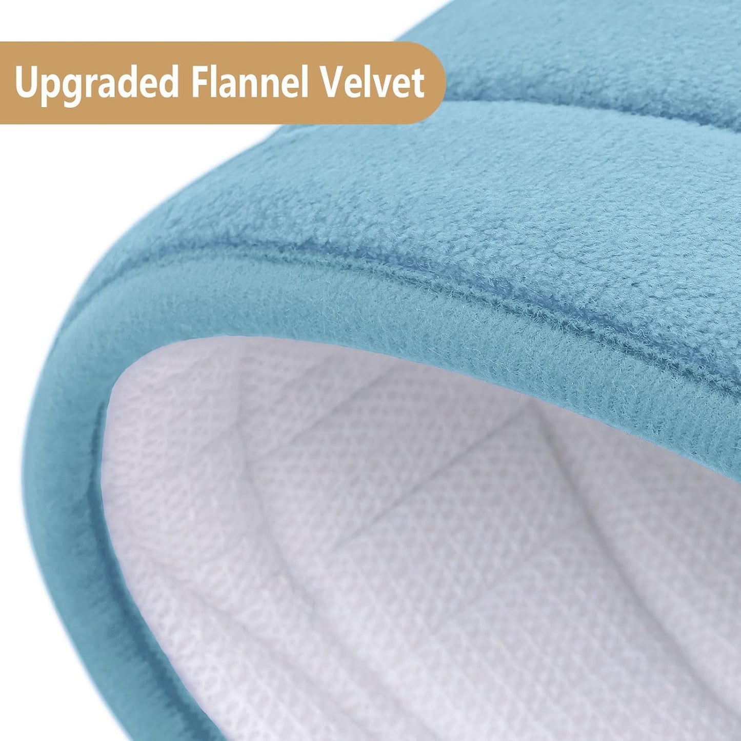 Buganda Memory Foam Bathroom Rug Mat 59x24, Extra Soft and Absorbent Bath Mats, Non-Slip and Machine Washable Bath Rugs for Bathroom Floor,Tub and Shower, Blue