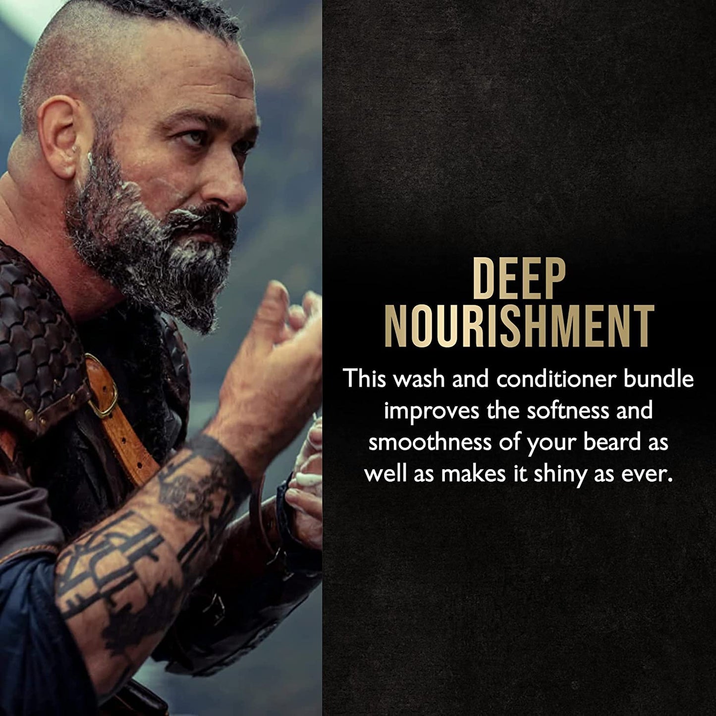 The Beard Struggle Radiance Beard Wash - Platinum Collection, Loki Unscented - Deep Clean & Hydrated Beard Care - Viking Beard Shampoo for Men (8 Fl oz)