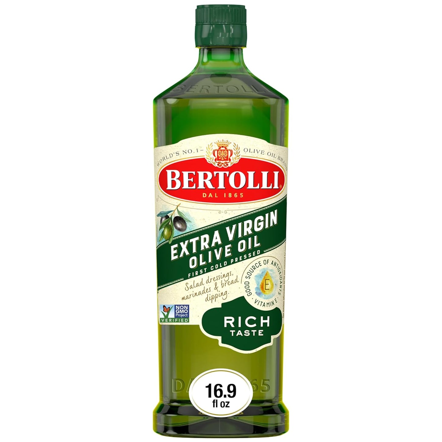 Bertolli Extra Virgin Olive Oil, Rich Taste, 16.9 fl oz