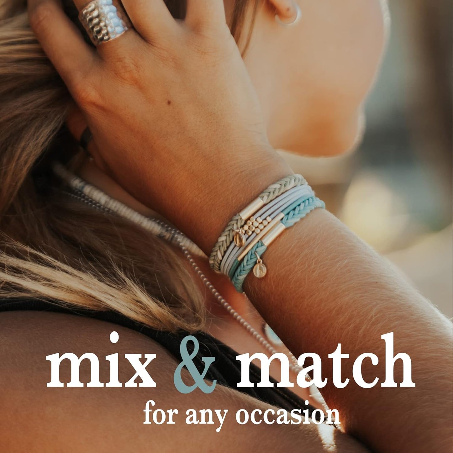 K'lani Hair Tie Bracelets for Women - Elastic Hair Bands That Double as Stylish Jewelry - Discover - Small