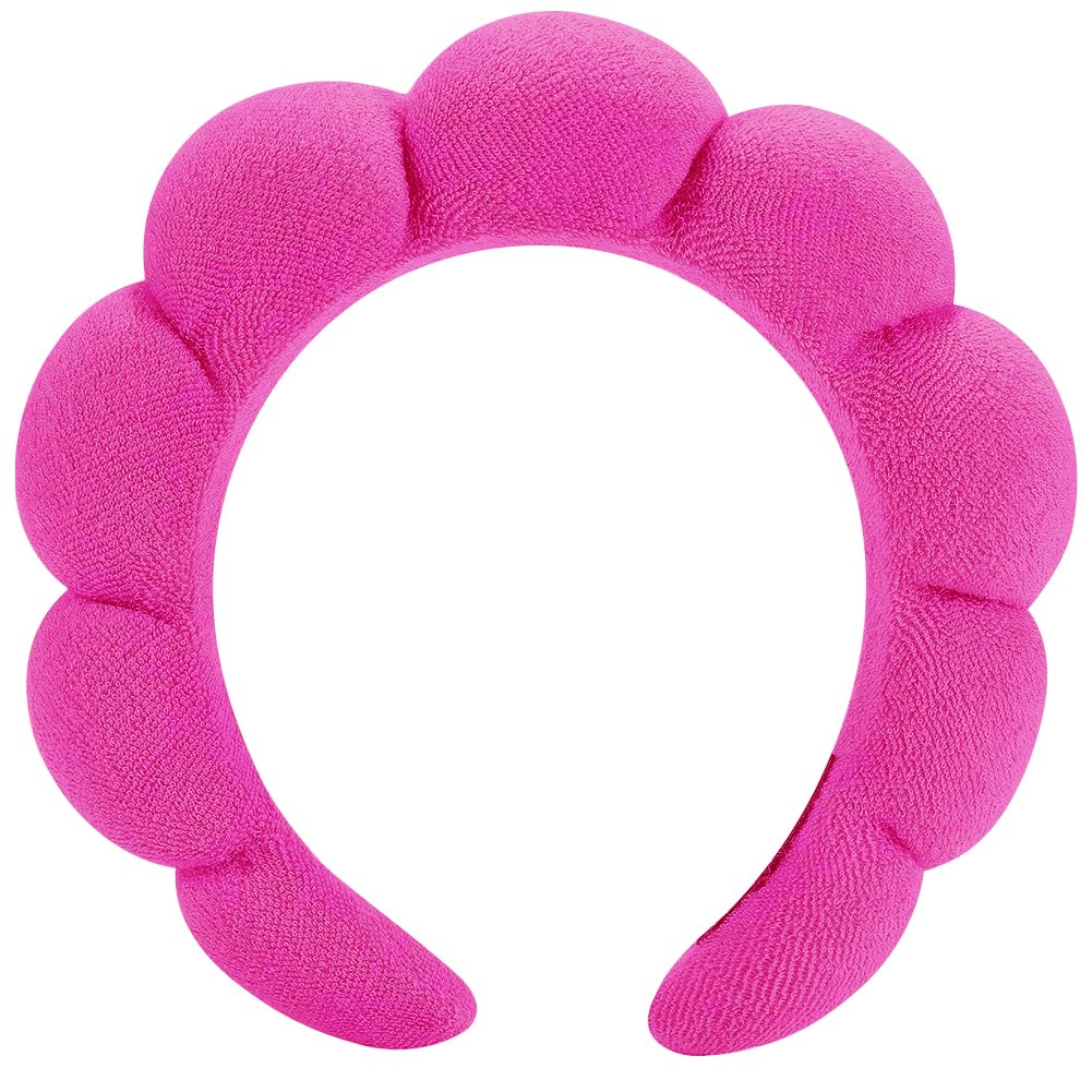 Spa Headbands: Makeup & Face Wash Headbands for Skincare, Masks, and Treatments - Terry Cloth, Puffy Design