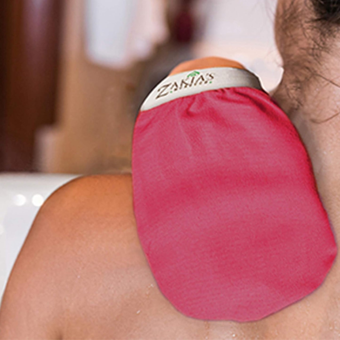 Original Kessa Exfoliating Glove -Value Pack (2pcs) -Pink -Microdermabrasion At Home Exfoliating Mitts, Removes unwanted dead skin, dirt and grime and Keratosis Pilaris. Great for spray tan removal