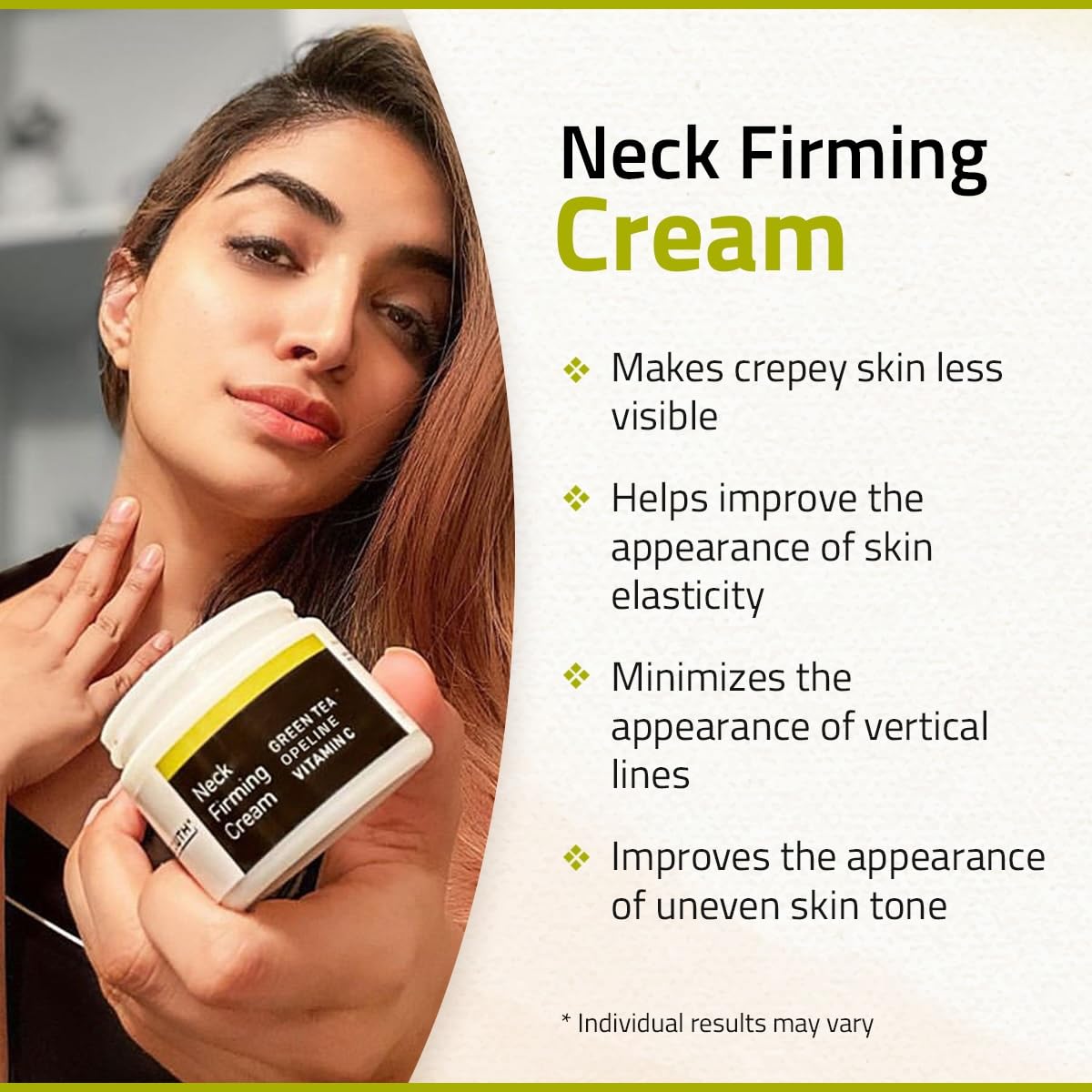 YEOUTH Neck Cream with Vitamin C, Skin Firming Moisturizer for Women and Men, Face and Neck Firming Cream Targets Double Chin, Décolletage, and Chest 4oz
