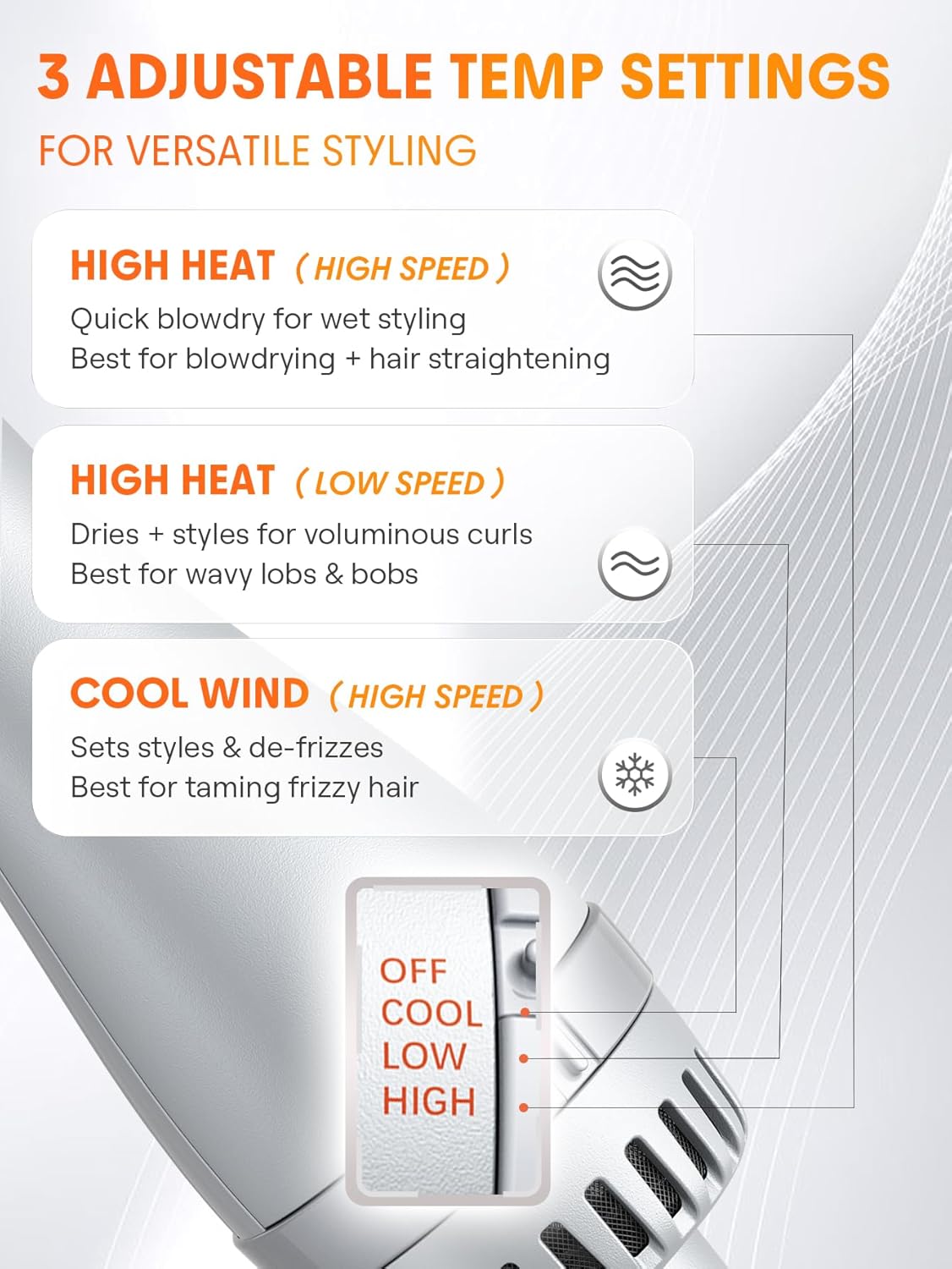 SHEGLAM 4-in-1 Hot Air Brush - Hair Dryer & Styler with 33000 RPM Motor, GLOSS PRO Coating for Shine, 3 Heat Settings, Tangle-Free Ionic Bristles for Frizz-Free Blowouts (US Plug)