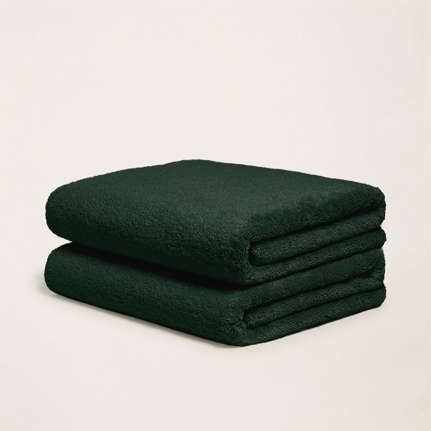 Italic Ultraplush 100% Australian Cotton Towels - Set of 2 Luxury Bath Towels, Quick Dry Plush and Absorbent, Heavy Duty Large Bath Towels, 800GSM for Bathroom & Spa (Deep Forest)