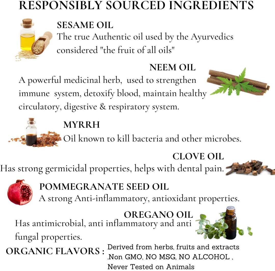 Dale Audrey Ayurvedic Organic Oil Pulling for Teeth and Gums | Oral Rinse Alcohol Free Mouthwash Essential Oils for Bad Breath | Healthy Gums Teeth & Fresh Breath (8 Fl Oz (Pack of 3), Variety Pack)