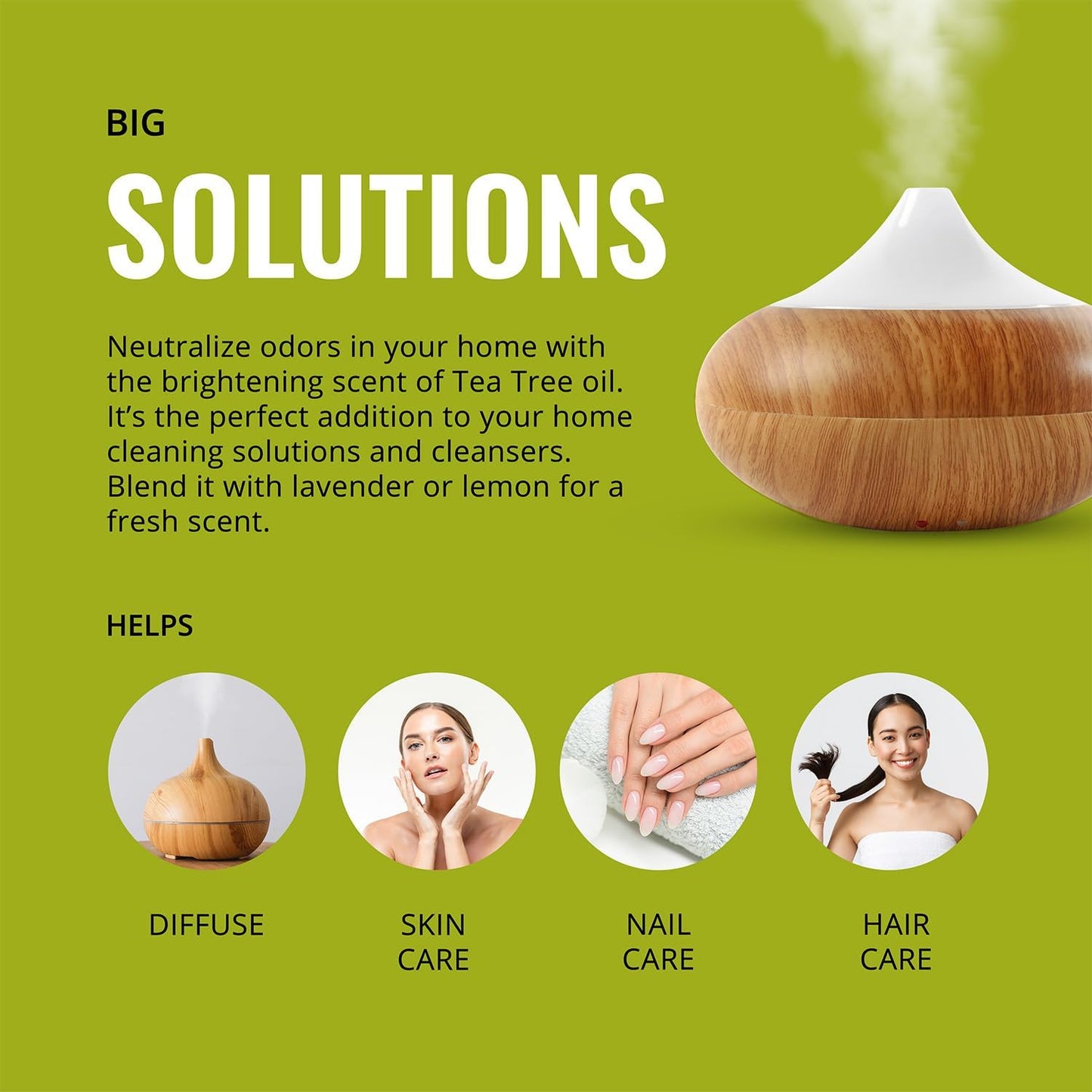 Tea Tree Essential Oil 16 Ounce (2 Pack) – Aromatherapy Tea Tree Oil Bulk for Diffuser, Soap Making, Home, Candles