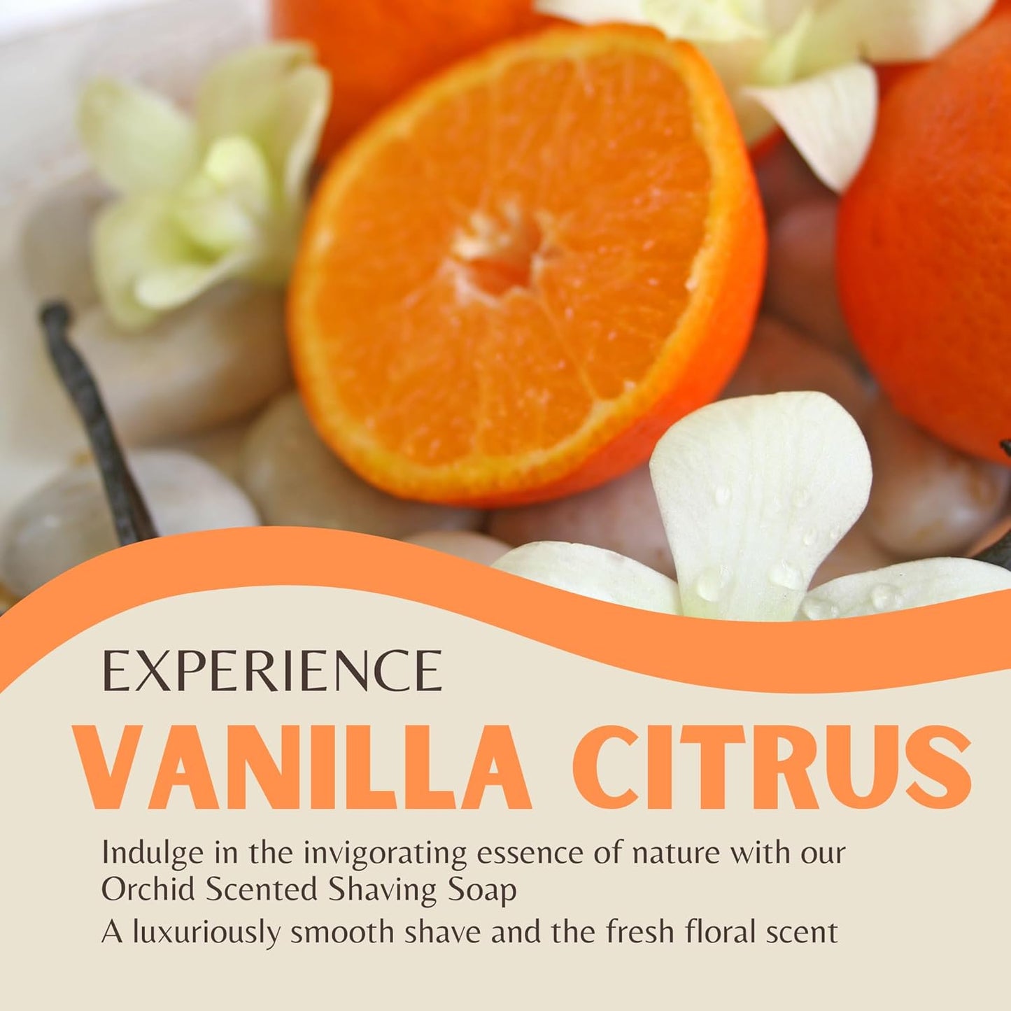 Vanilla Citrus Shaving Soap for Women – Shea Butter Infused Moisturizing Bar for Sensitive Skin – Long-Lasting, Smooth Shave for Legs, Underarms & Bikini Area