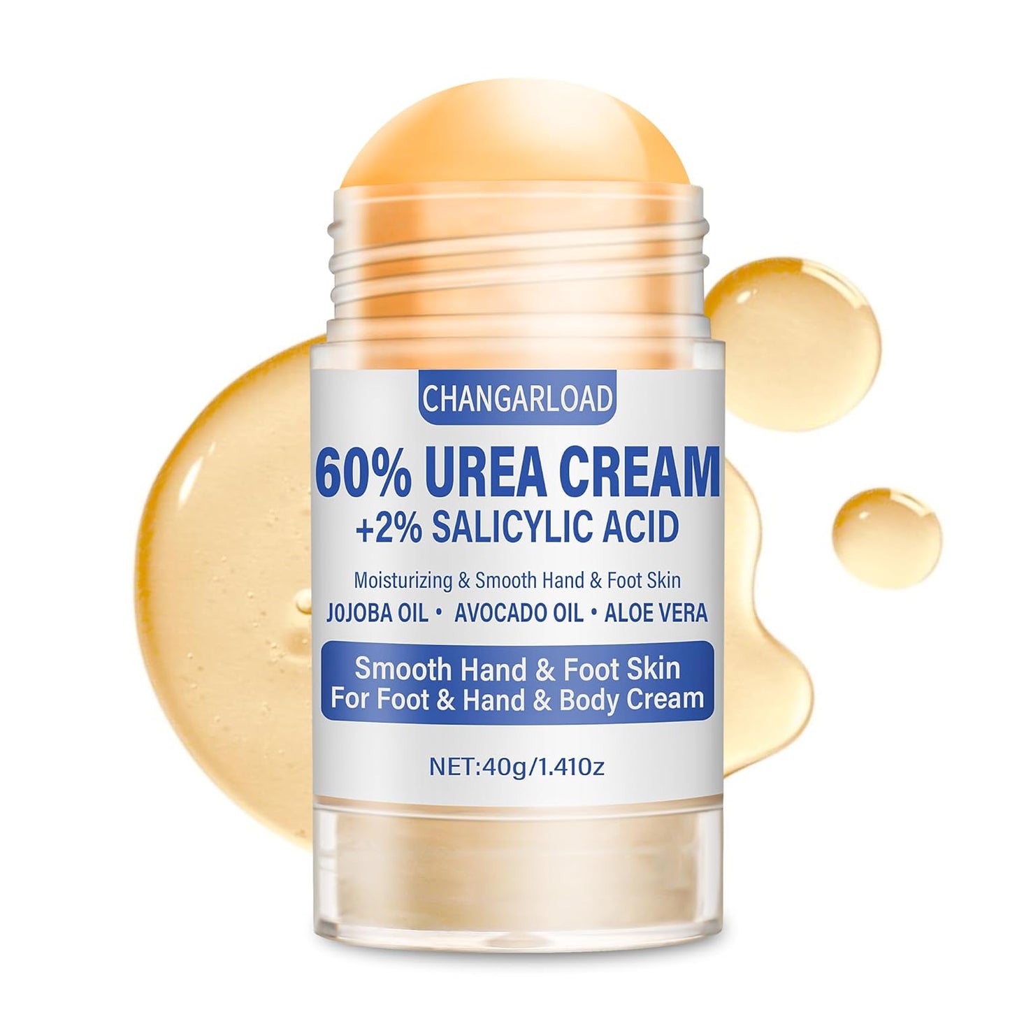 Urea Cream 60 Percent For Feet Maximum Strength - Intensive Repair Dry Cracked Skin, Urea Cream For Feet, Foot Cream For Dry Cracked Heels, 1 Pcs - 1.41 Oz