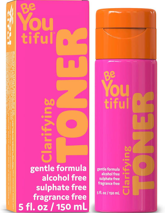 BeYouTiful Clarifying Face Toner, Preppy Skin Care for Balanced Skin, Gentle and Cleansing Facial Skincare for Teens, Tweens, and Kids, Girls and Boys Gifts, 5 fl oz, Ages 8-17
