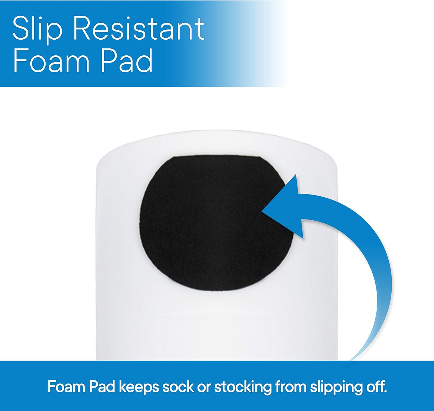 RMS Deluxe Sock Aid - Socks Helper with Foam Handles (for Regular Socks)