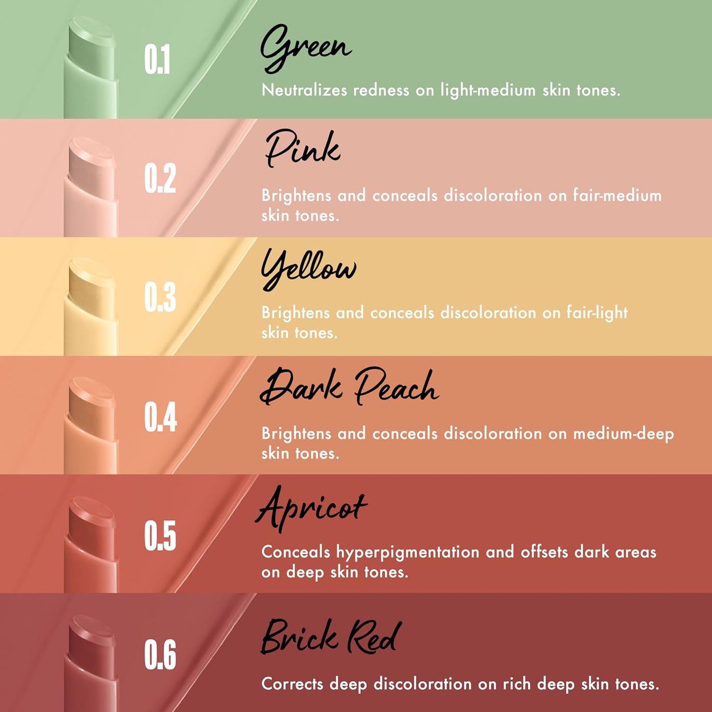 NYX PROFESSIONAL MAKEUP Pro Fix Stick Correcting Concealer, Buildable Medium Coverage Concealer Stick - Green