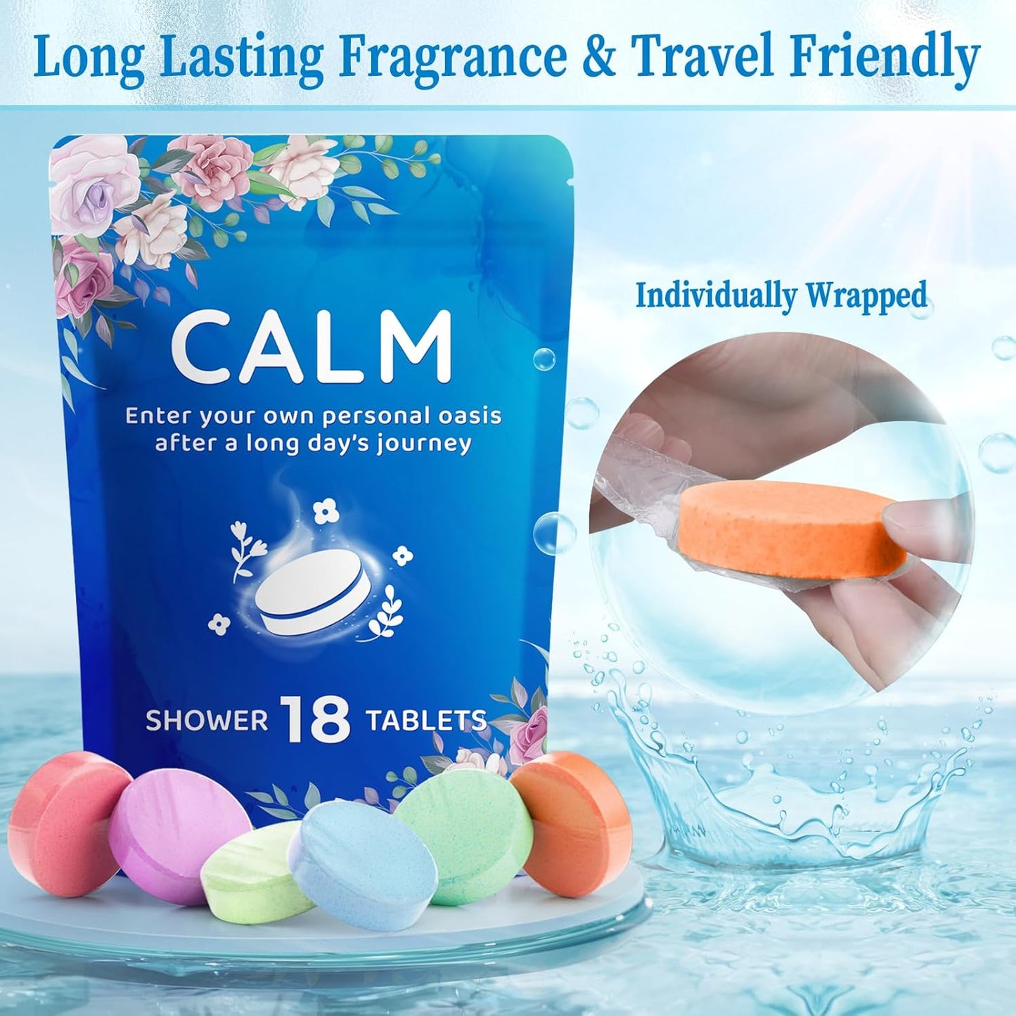 36-Pack Shower Steamers Aromatherapy, Shower Bath Bombs with Individually Wrapped, Variety Shower Tablets, Valentines Day Gifts for Her and Him, Birthday Presents for Women(2 Sets)