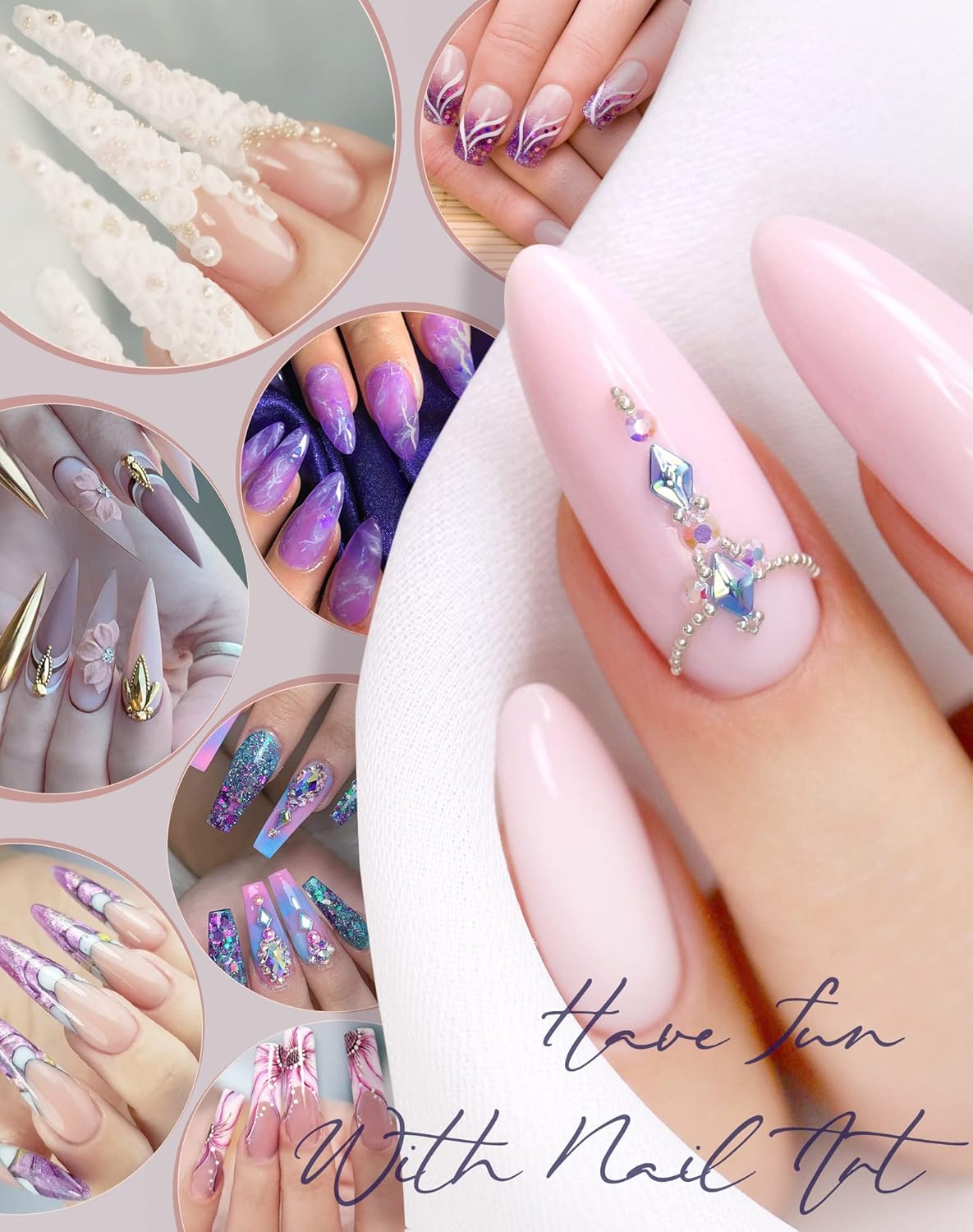 Maryton Nail Buffer Blocks, Fine Grit 180/240 Professional Salon Quality 3 Way Blue Buffing Blocks for Natural Nails - Buff Nails Prior to Application of Gel Polish, Acrylic, 5 Count