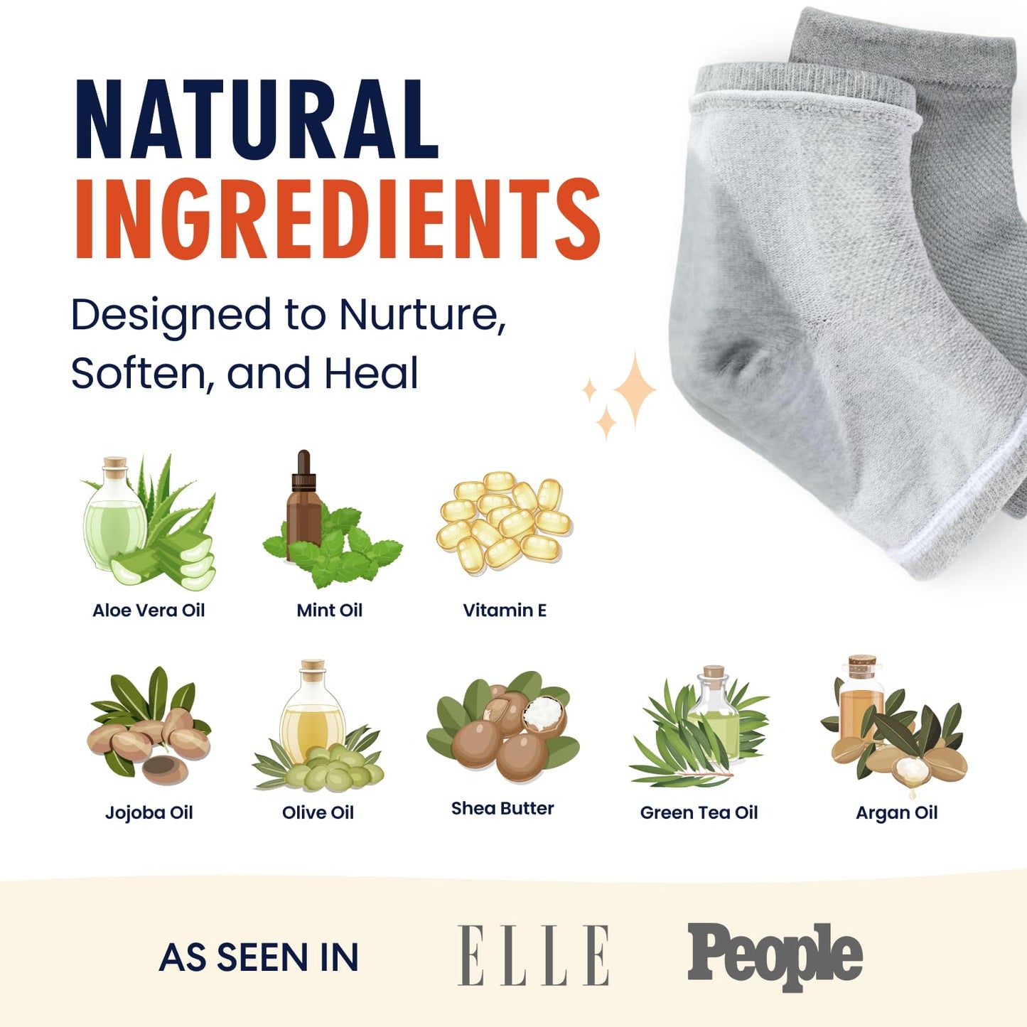 Dr. Frederick's Original Moisturizing Heel Socks for Cracked Heel Treatment - 6 Pairs - Socks for Dry Feet - Cracked Skin Repair & Overnight Hydration - Foot Care for Women & Men - Power Pack