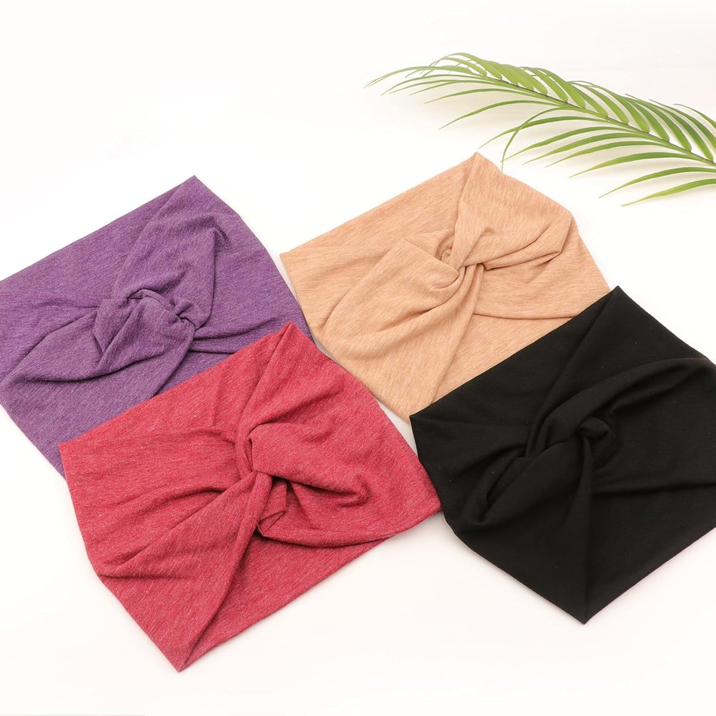 Extra Wide Headbands for Women Large Turban Headband Non Slip Boho Elastic Hairband Hair Twisted Knot Head Bands Accessories