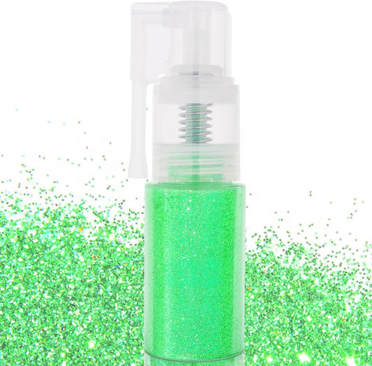 MEICOLY Green Body Hair Glitter Spray,25g/0.88OZ,Shinny Sparkle Glitter Spray for Clothes,Loose Shimmer Hairspray for Festival Rave Makeup/Stage Performance,Lightweight