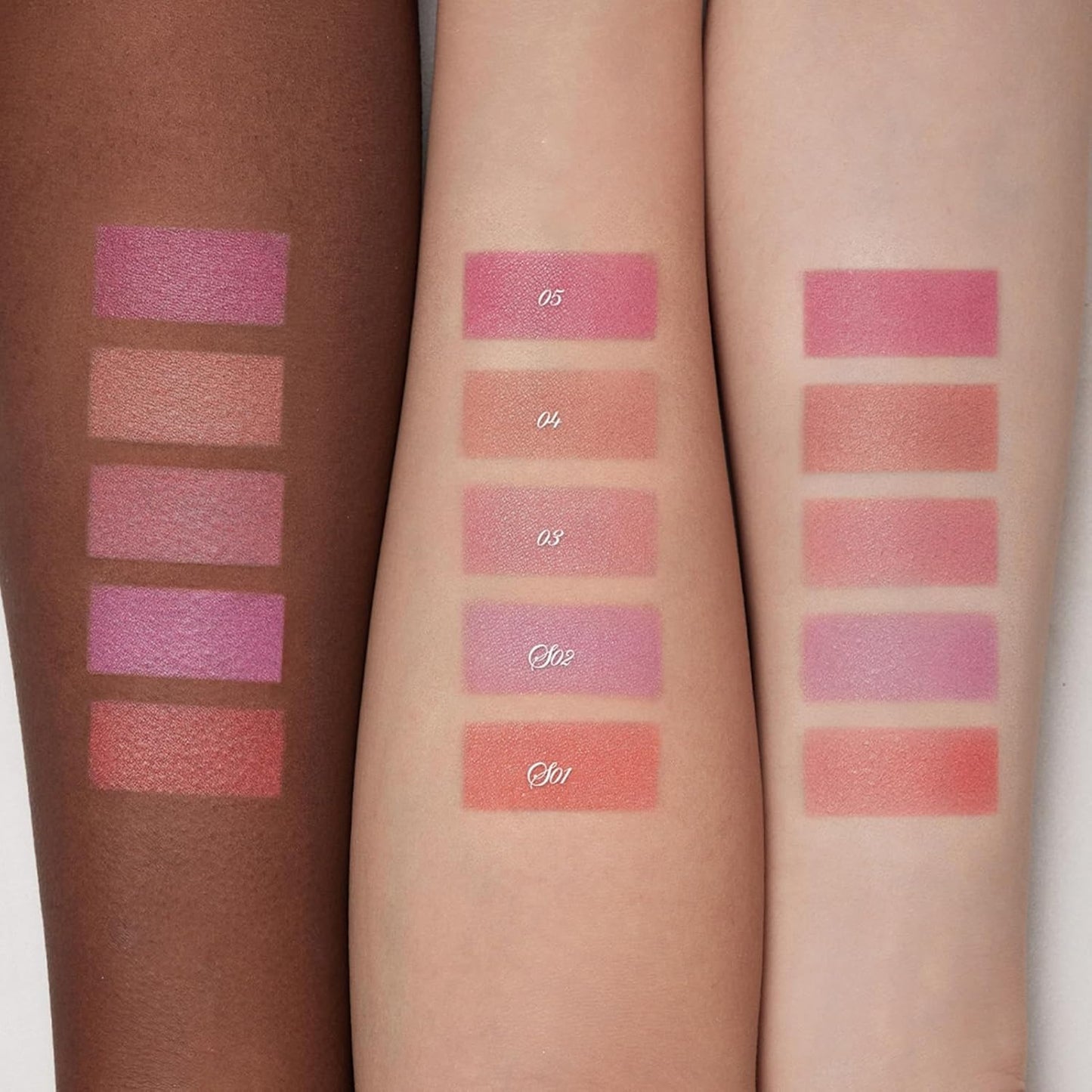 Flower Knows Shell's Jewel Silk Satin Blush,Simmery Powder Blush for Cheeks,Smooth Blendable Face makeup,Hydrating Formula,Citrus Glow(01 SunKissed Coral)