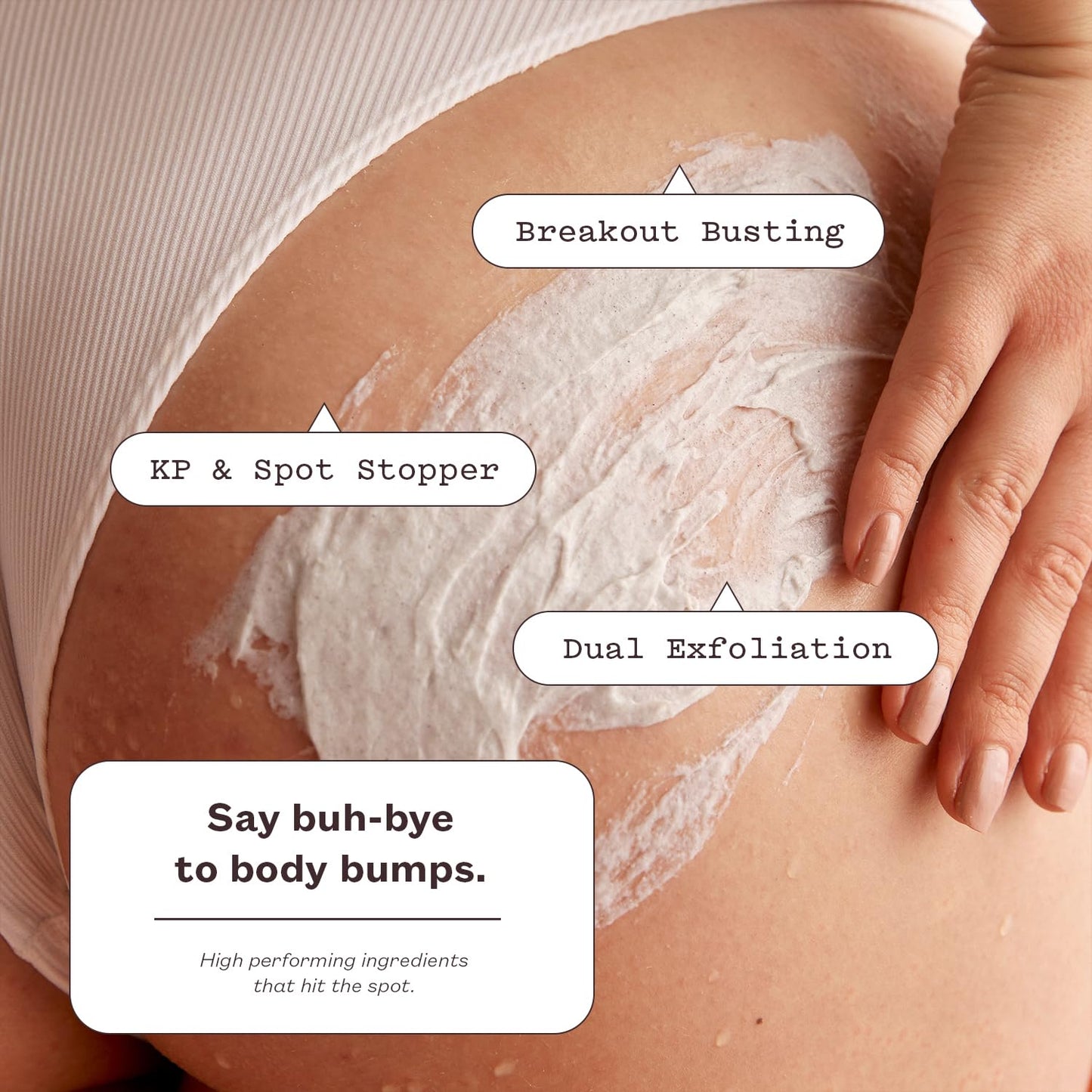 frank body Glycolic Acid Body Scrub | Fights KP & Breakouts, Spots & Tighten Pores | Reduces Acne with Niacinamide & Soothes with Witch Hazel | Glycolic Acid & Pumice | 8.82 oz | Pack of 1