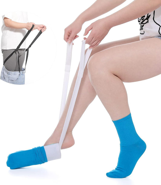 Fanwer Sock Aid Tool and Pants Assist for Elderly, Disabled,Pregnant, Diabetics - Pulling Assist Device - Socks Helper