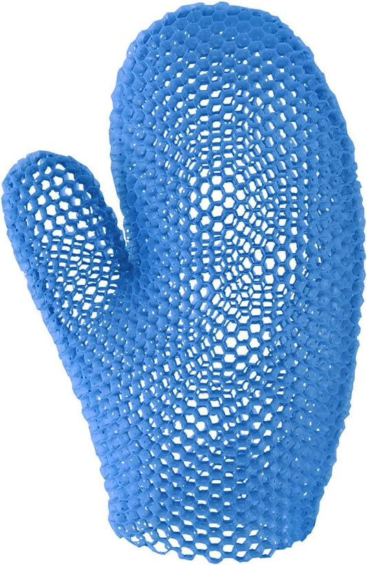 Supracor Spa Bath Mitt Body Exfoliator Face Scrub Sponge, Blue