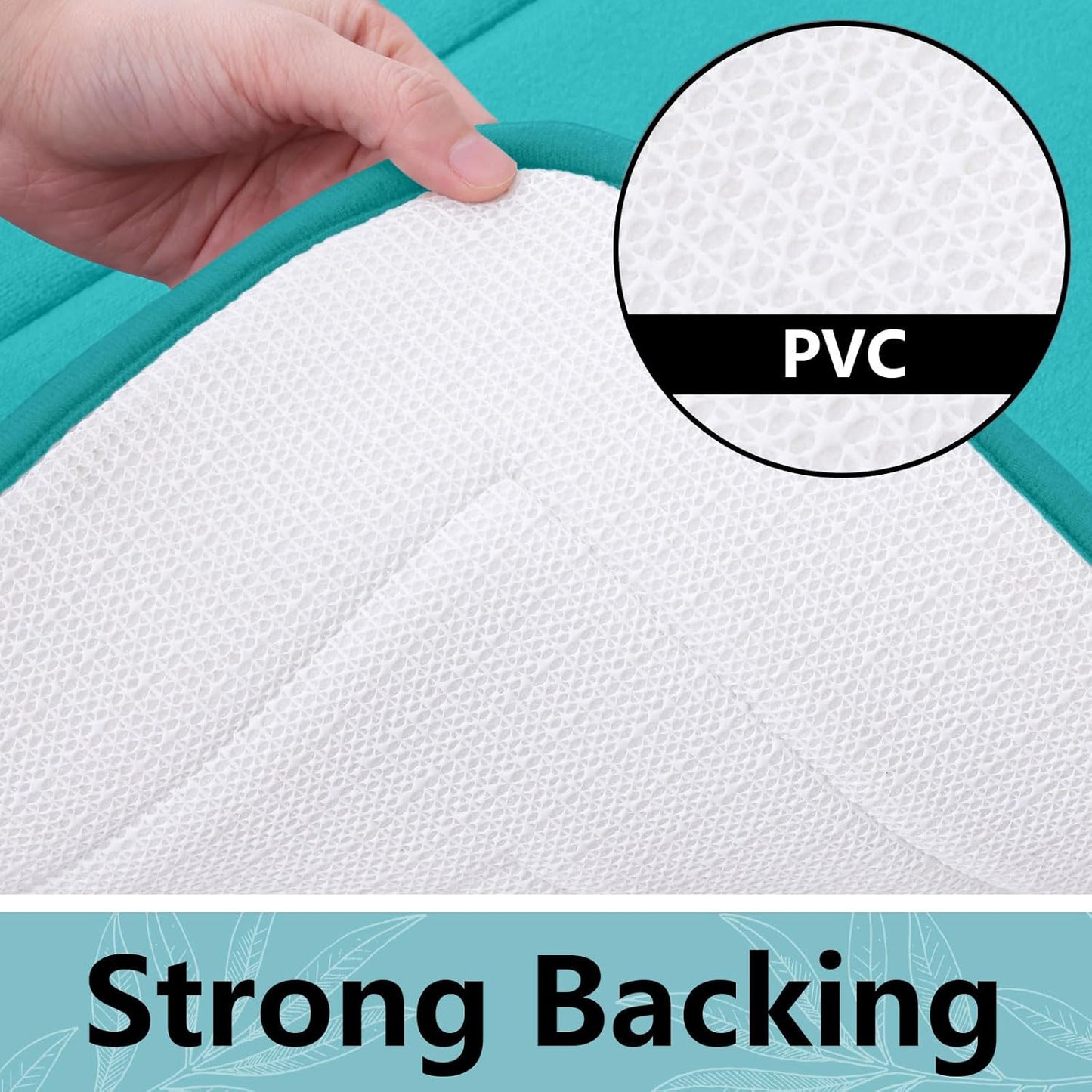 Arotive Memory Foam Bathroom Rug Mat 59x24, Ultra Soft and Absorbent Bath Mat, Machine Wash Dry, Comfortable Bath Rug Carpet for Bathroom Floor, Tub and Shower, Teal