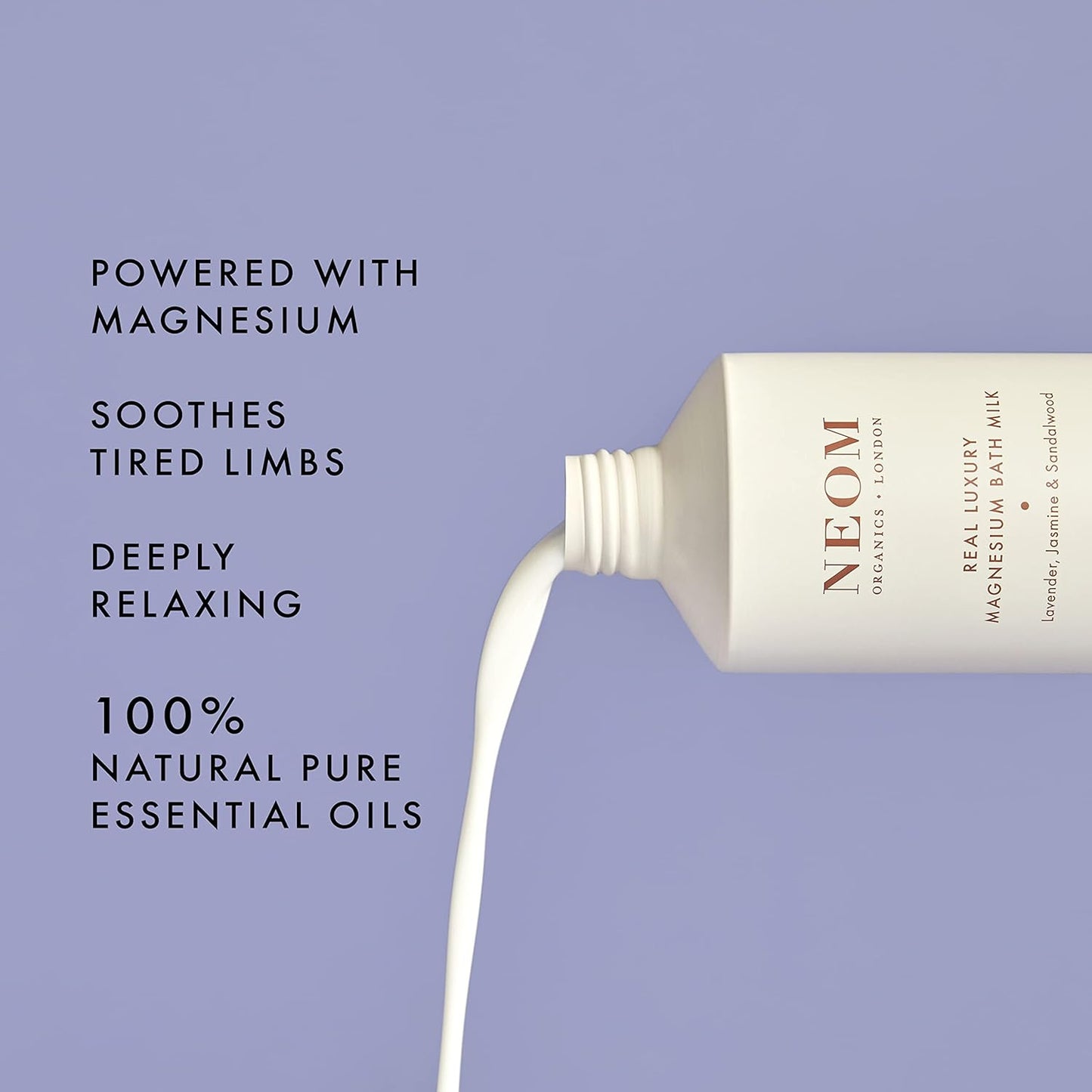 NEOM- Magnesium Bath Milk (Real Luxury), 10.14 Ounce (Pack of 1), White