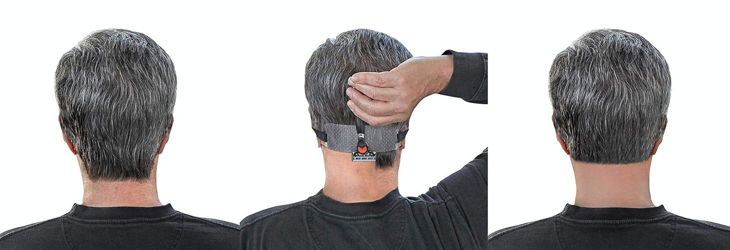 Quality Time Neck Hair Line, 2 Neckline Templates for Shaving and Keeping a Clean and Nice Neck Hairline: Stencils/Guards/Guides for Neckline Haircut, Do-it-Yourself