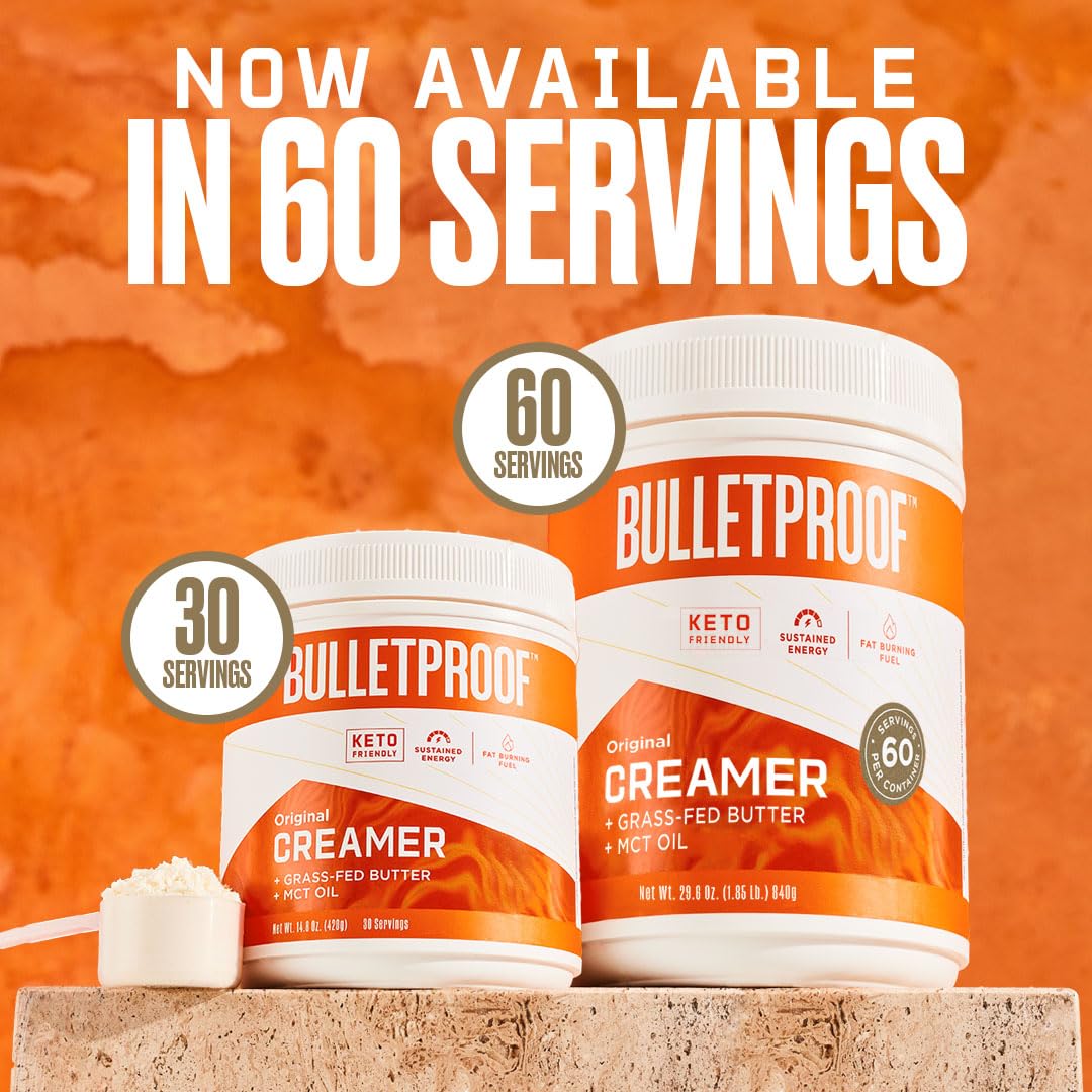 Bulletproof InstaMix Original Unflavored Keto Coffee Creamer Packets, Pack of 14, Powdered Grass-Fed Butter and Brain Octane C8 MCT Oil, Supports Brain Function