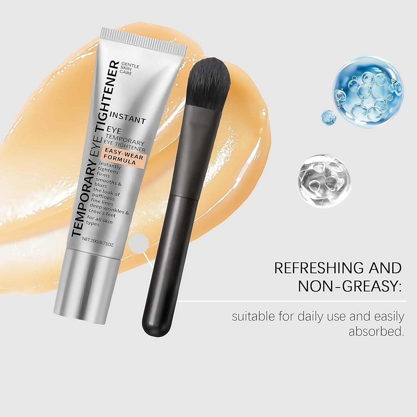 EYES Perfection Tightener, Firming Formula with Precision Brush, Perfection Primer Tightener, Instant 𝐄ye Tightener Easy-Wear Formula – Ultimate Lift & Smooth Finish