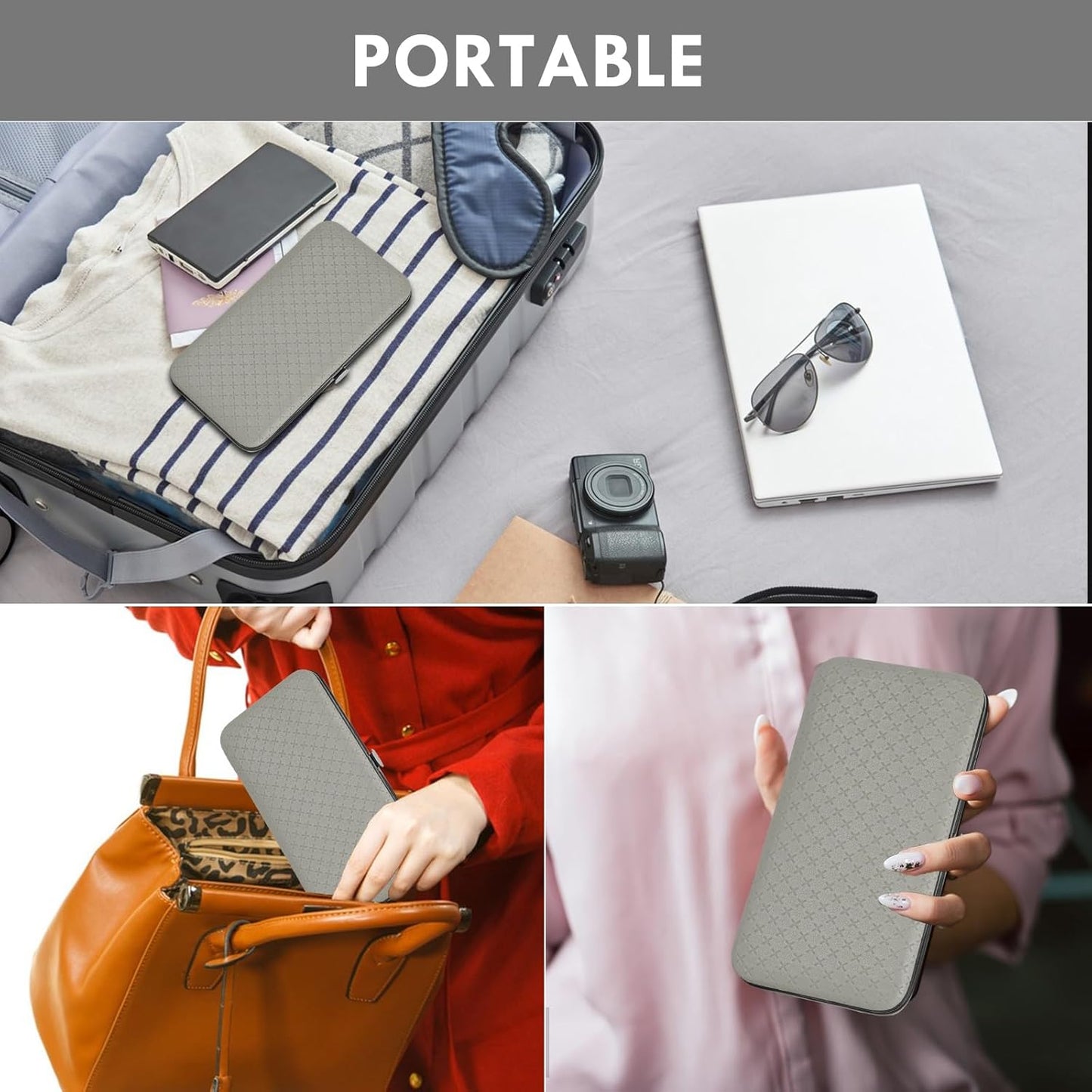 Manicure Set - 19 in 1 Professional Nail Clippers Pedicure Kit, Manicure Tool Kit, Stainless Steel Facial Grooming Set Kit, Gift Idea for Women, Men, Girls, Teens, Grey