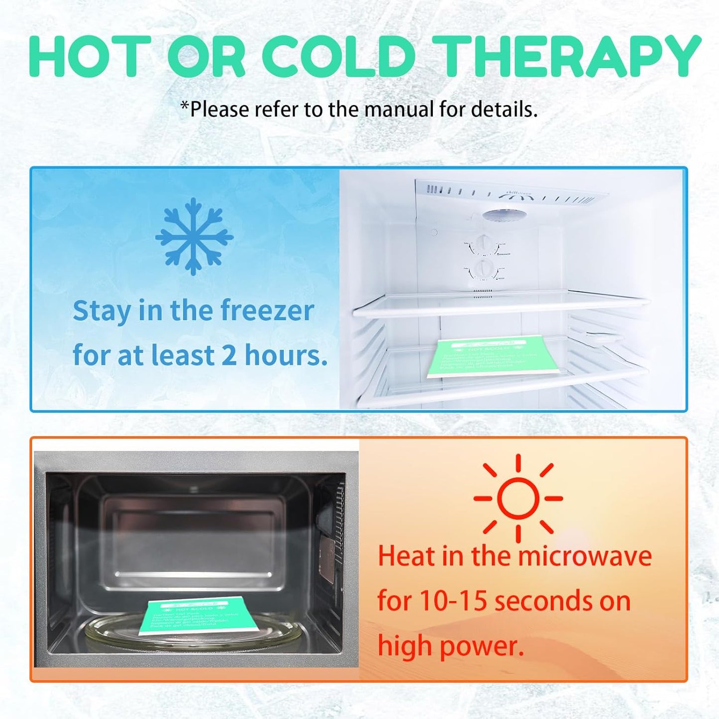 Gel Ice Packs, Cold Packs for Injury Recovery, Cold Compress for Pain Relief, Hot Cold Pack Relieves Inflammation, Arthritis for Headache, Ankle, Neck (Green (4 Pack), 5×5 inch (13×13cm))