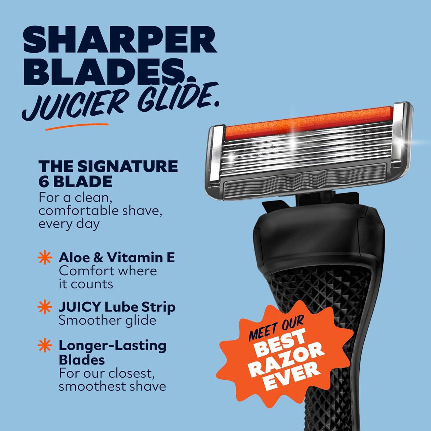 Dollar Shave Club | Travel Shave Set | 4 Extra Close Refill Cartridges, 1 Handle, 1 Razor Cover