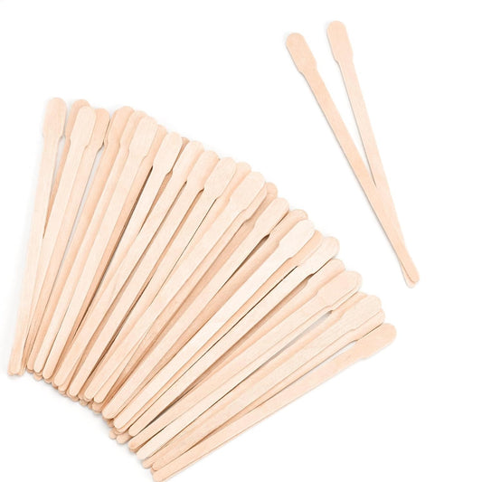 1200 Pcs Eyebrow Wax Sticks, Small Wooden Waxing Sticks, Wax Spatulas Craft Applicator Sticks for Body Hair Removal, Eyebrow Lip Nose Brow Facial Smooth, Skin-Spa Home Usage