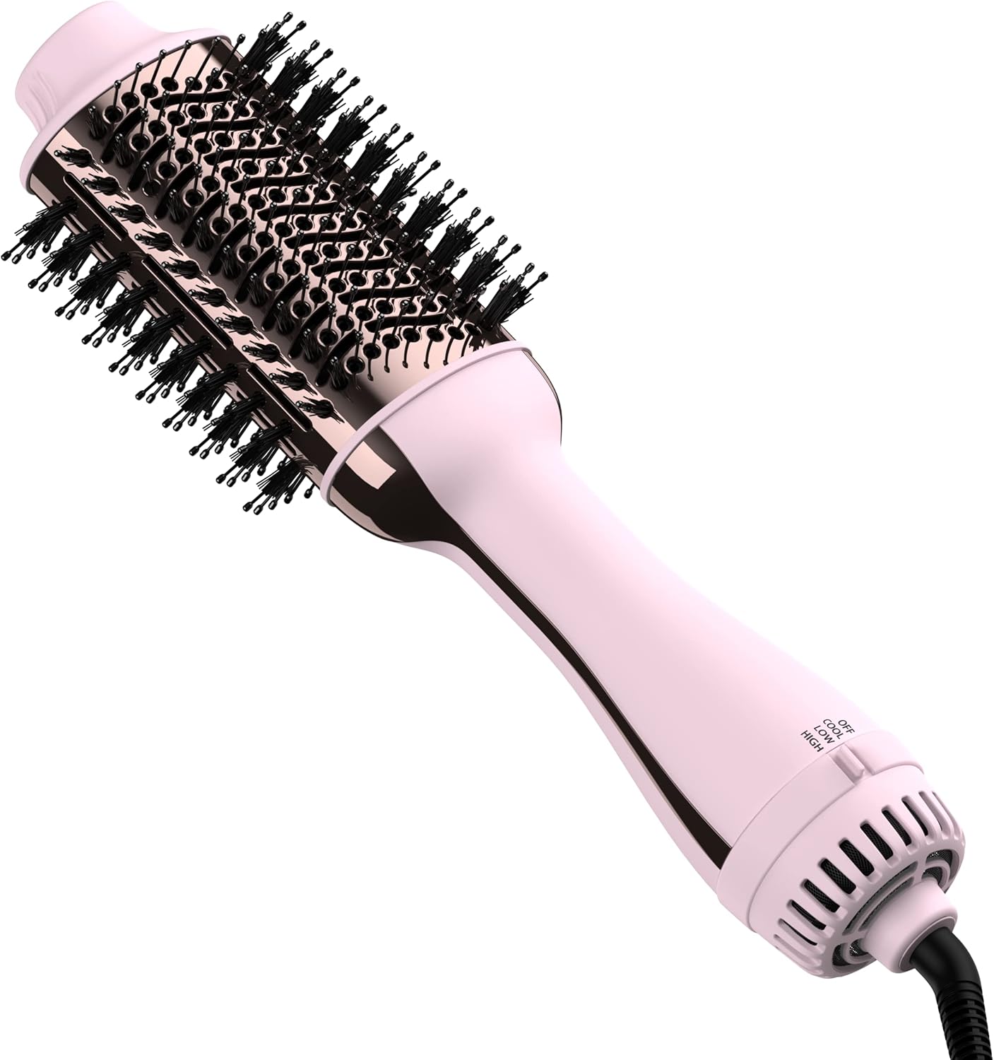 Hair Dryer Brush Blow Dryer in One, Upgraded 4 in 1 Hair Dryer and Styler Volumizer with Negative Ion Anti-frizz Ceramic Titanium Barrel Hot Air Hair Straightener Brush