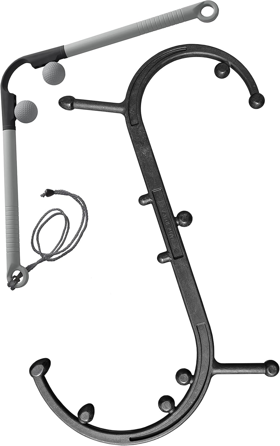 Body Back Buddy Headache Care Bundle: Buddy Classic Black 2.0 and AccuMassage Trigger Point Massage Tools, Neck Massager and Back Massagers, Massage Cane, Muscle Knot Remover (Black)