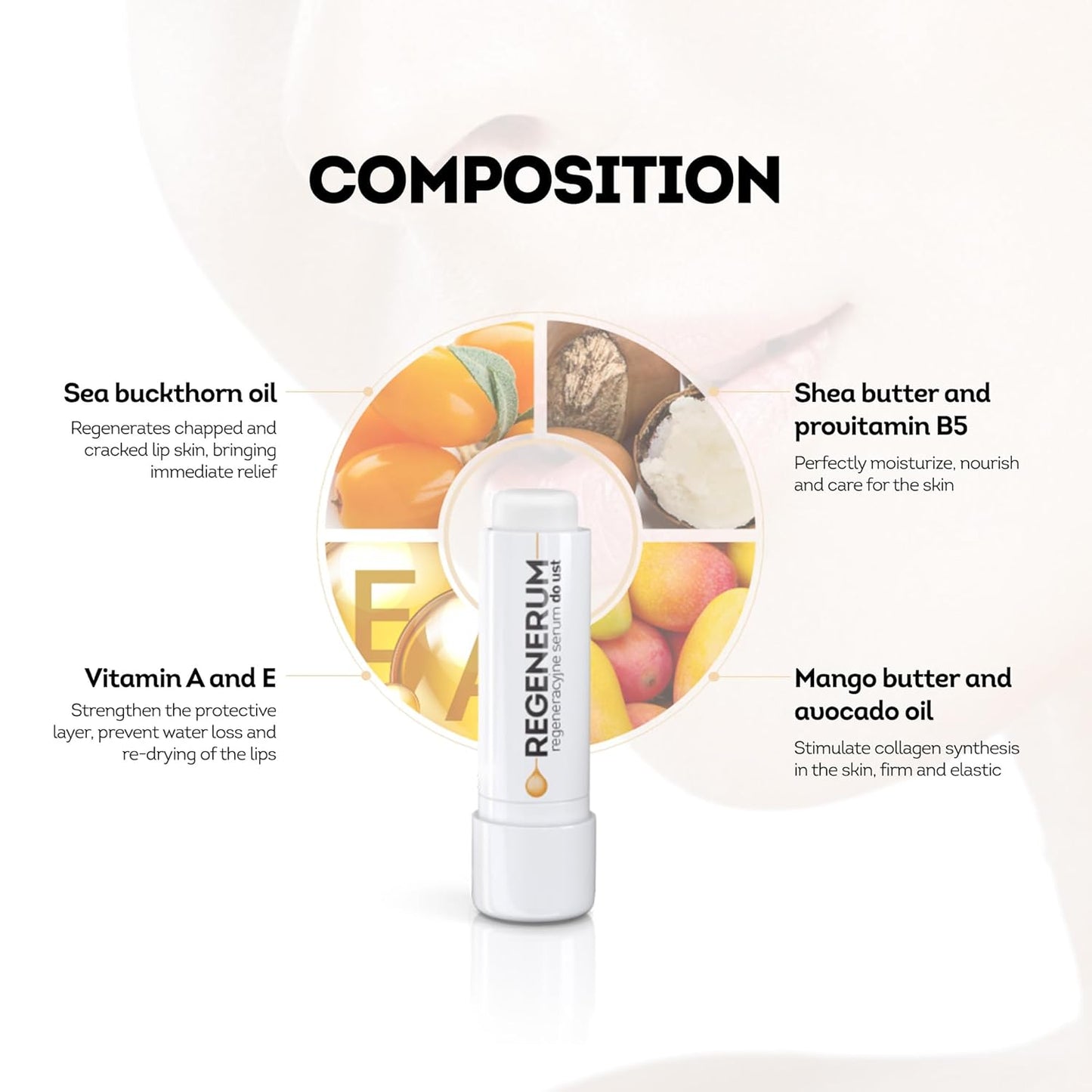 Lip Serum - Intensive Care for Dry, Chapped Skin - Hydrates, Nourishes, and Protects with SPF 15, Softens for Lasting Comfort - 5g