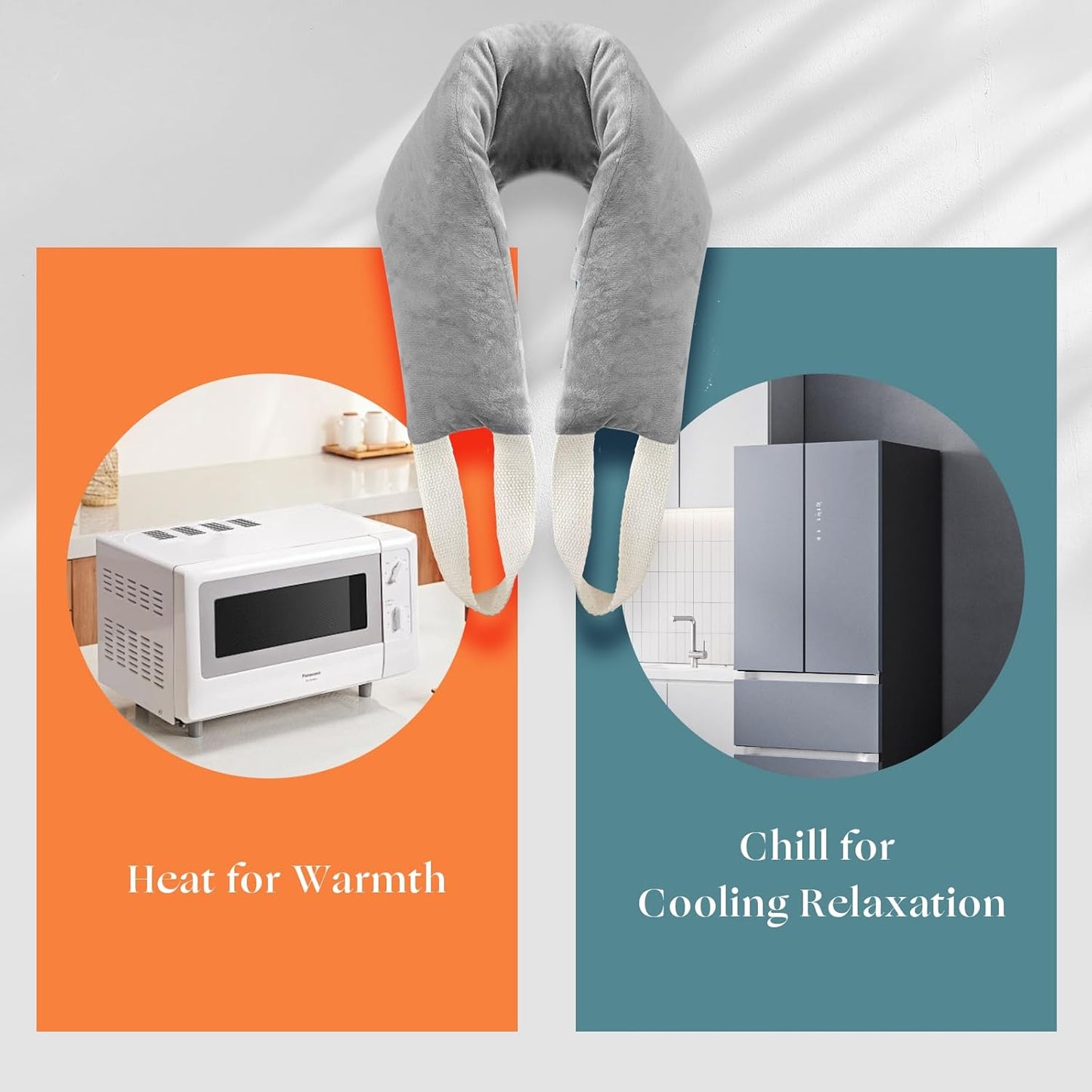 Heating Pad for Neck Shoulders and Back Microwavable Lavender Scented, Washable Cover, 1.5 lbs Microwave Warm Wrap