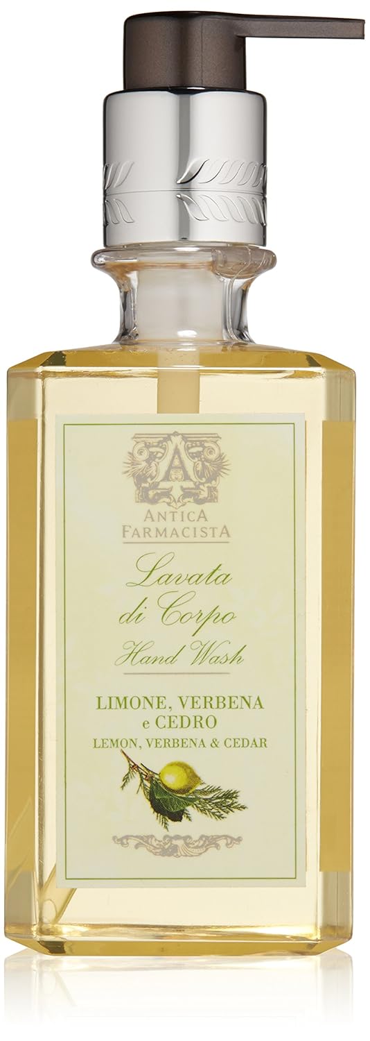 Antica Farmacista Hand & Body Wash - Luxury Nourishing Body Wash - Hydrating Hand Cleansing Wash - Bath & Body Gift - Lemon, Verbena & Cedar, 10 fl oz