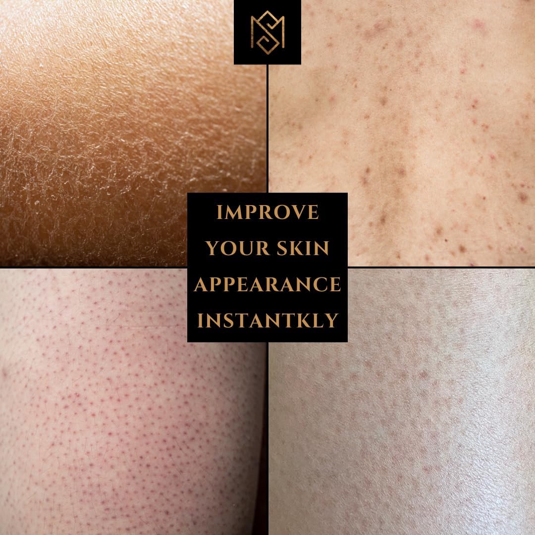 Exfoliating Glove Kessa Mitt Body Scrubber - Dead Skin Remover Shower Glove for Dead Skin Scrubbing and Deep Pore Cleansing - by MoroccanSource (1 Pack Black with soap Sample)