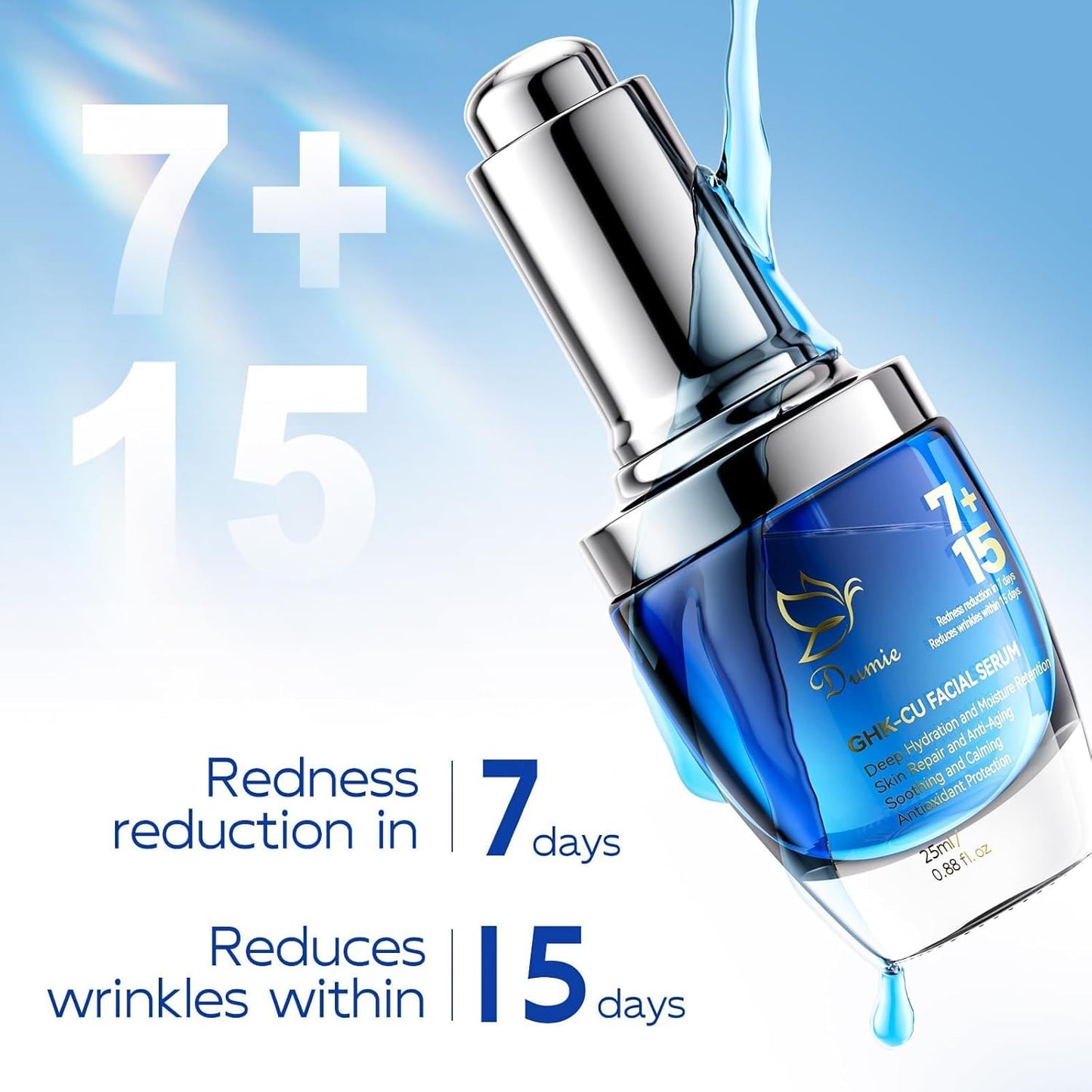 Copper Peptides Serum for Face - Peptides Collagen Renewal & Anti-Aging Serum - GHK-Cu, EGF, Hyaluronic Acid,Collagen - Anti Wrinkle, Firming, Moisturizing-Korean Skin Care,25mL/0.88 Fl Oz