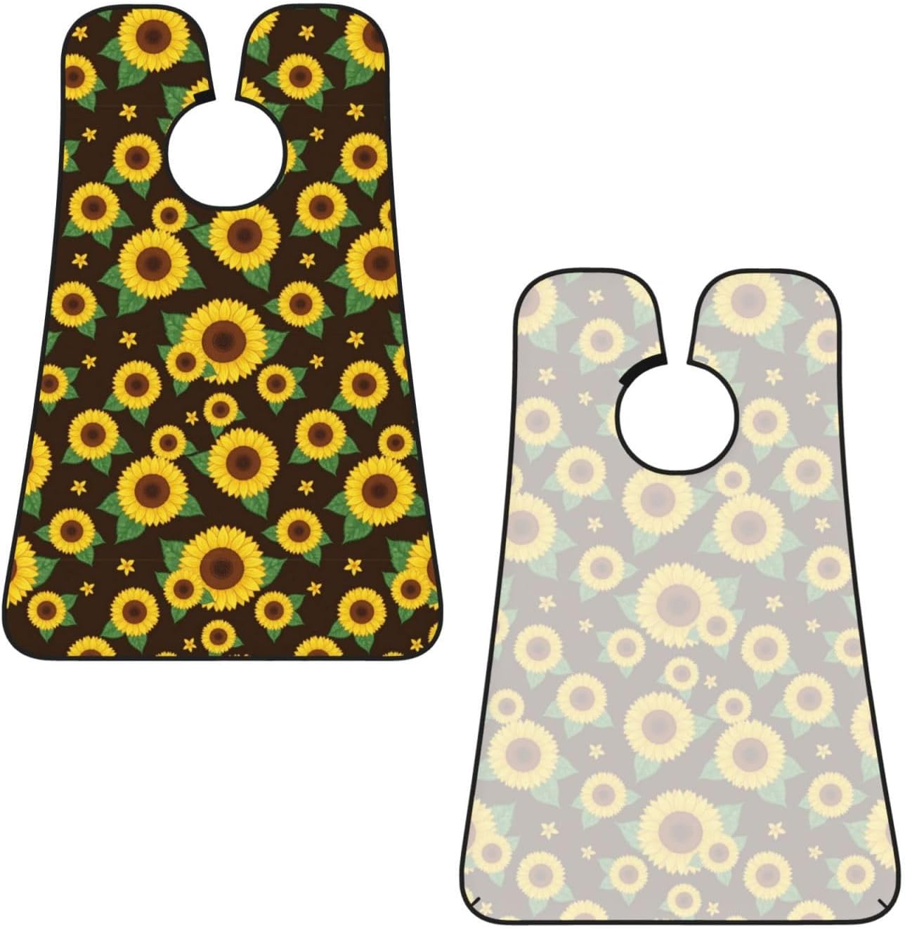 Beard Trimming Catcher Apron, Waterproof Non-Stick Grooming Bib for Shaving, Ideal for Men Dad Father’s Day, Vintage Flowers Sunflowers Shave Bib