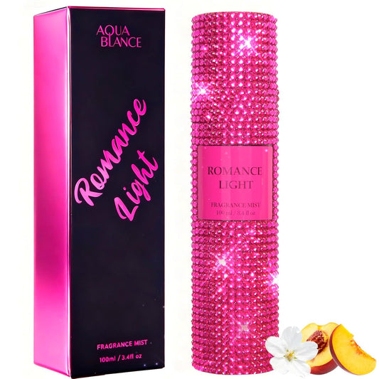 Body Spray for Women, Romance Light, Diamond embellished Fragrance Mist, 3.4 fl oz