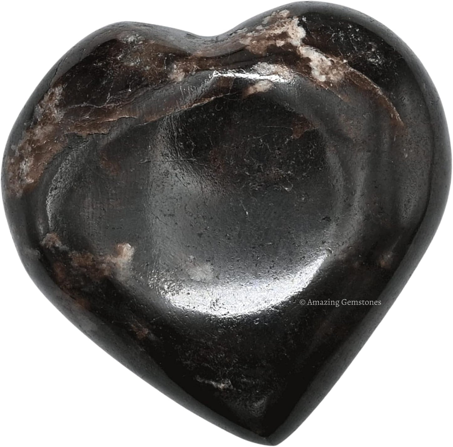 Amazing Gemstone Garnet Crystal Heart Palm Stone - Pocket Massage Worry Stone for Natural Body Chakra Balancing, Reiki Healing and Crystal Grid