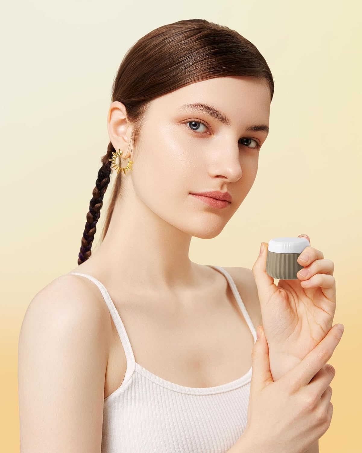 Travel Containers for Toiletries 4 Pack, TSA Approved Travel Size Toiletries, Travel Size Containers, With Clear Bag Leak Proof Silicone Jars, Travel Essentials Creams Jars Carrying Small Items