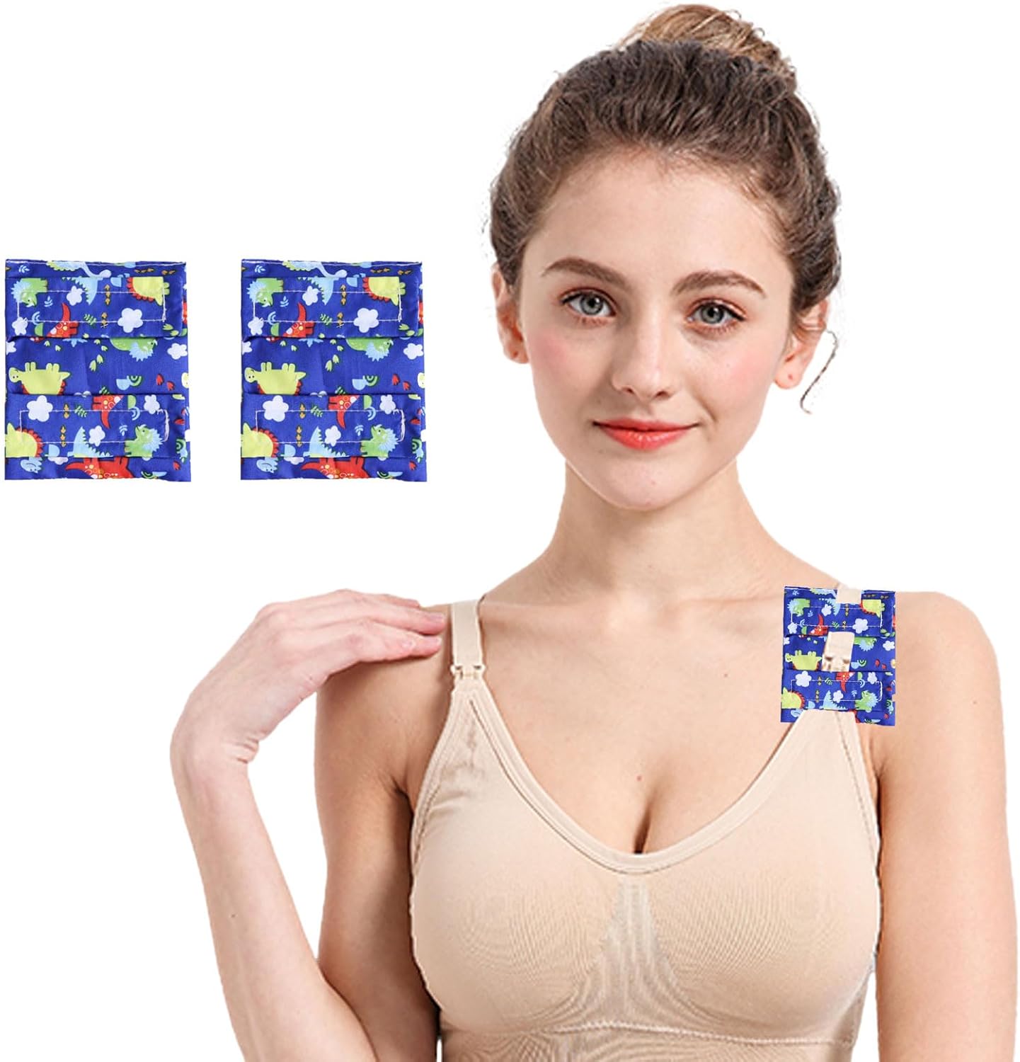 2PCS Chemo Port Pillow and Bra Strap Cushion for Comfort | Soft Recovery Cushion for Pacemaker & Chest Surgery Patients | Adjustable Port Covers for Chemo Patients (Navy Blue)