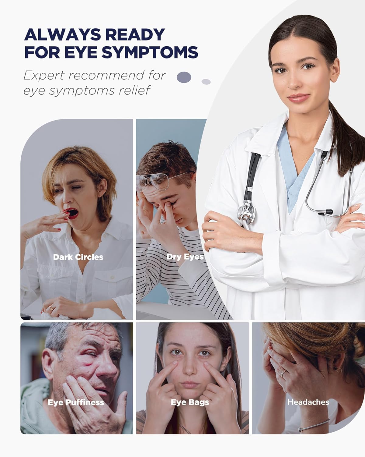 3D Cooling Sleep Mask with Double Coldfocus Gel - Frozen Cold Gel Eyes Mask with Contoured Blackout Hot & Cold Therapy for Women, Men Sleeping on Airplane Traveling for Migraine, Dry Puffy Eyes,1 Pack