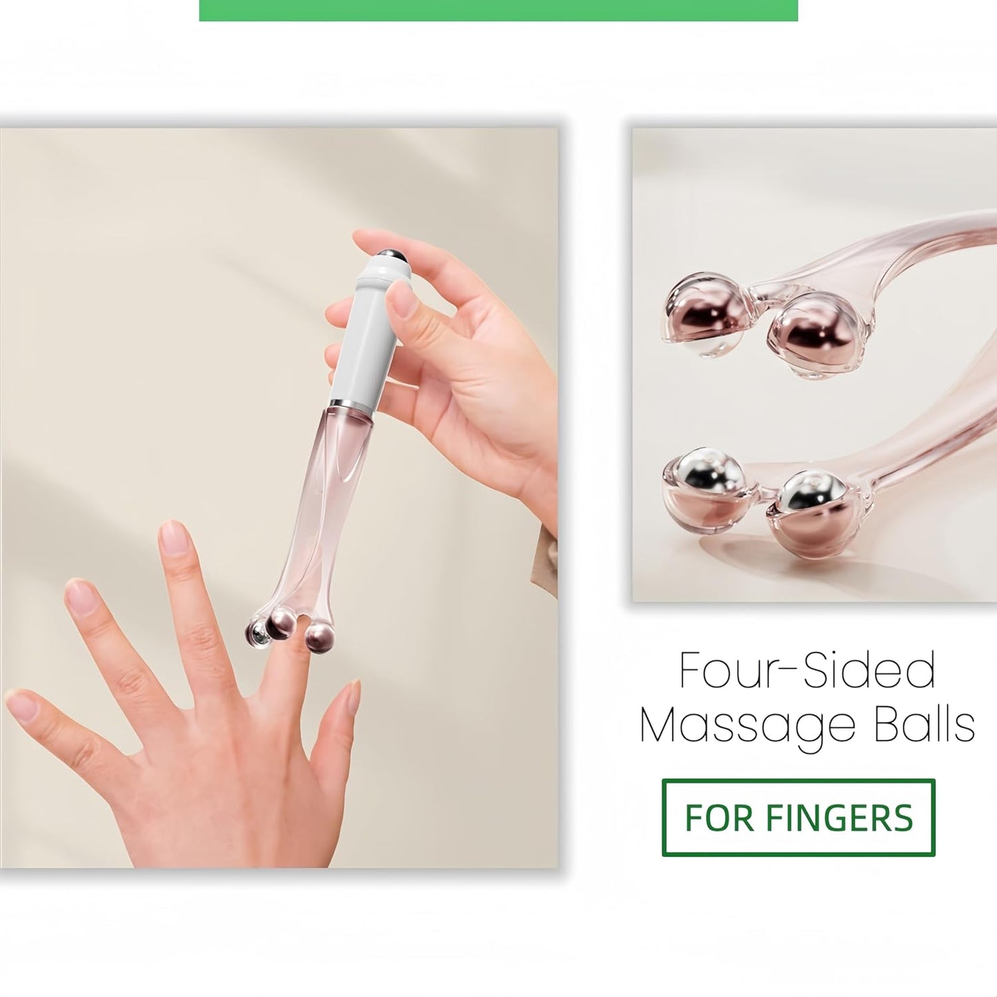 Finger Massager Roller, Hand Massage Tool, Improves Circulation, Relieves Arthritis, Hand Pain and Stress, Ideal for Fingers, Hands and Palms